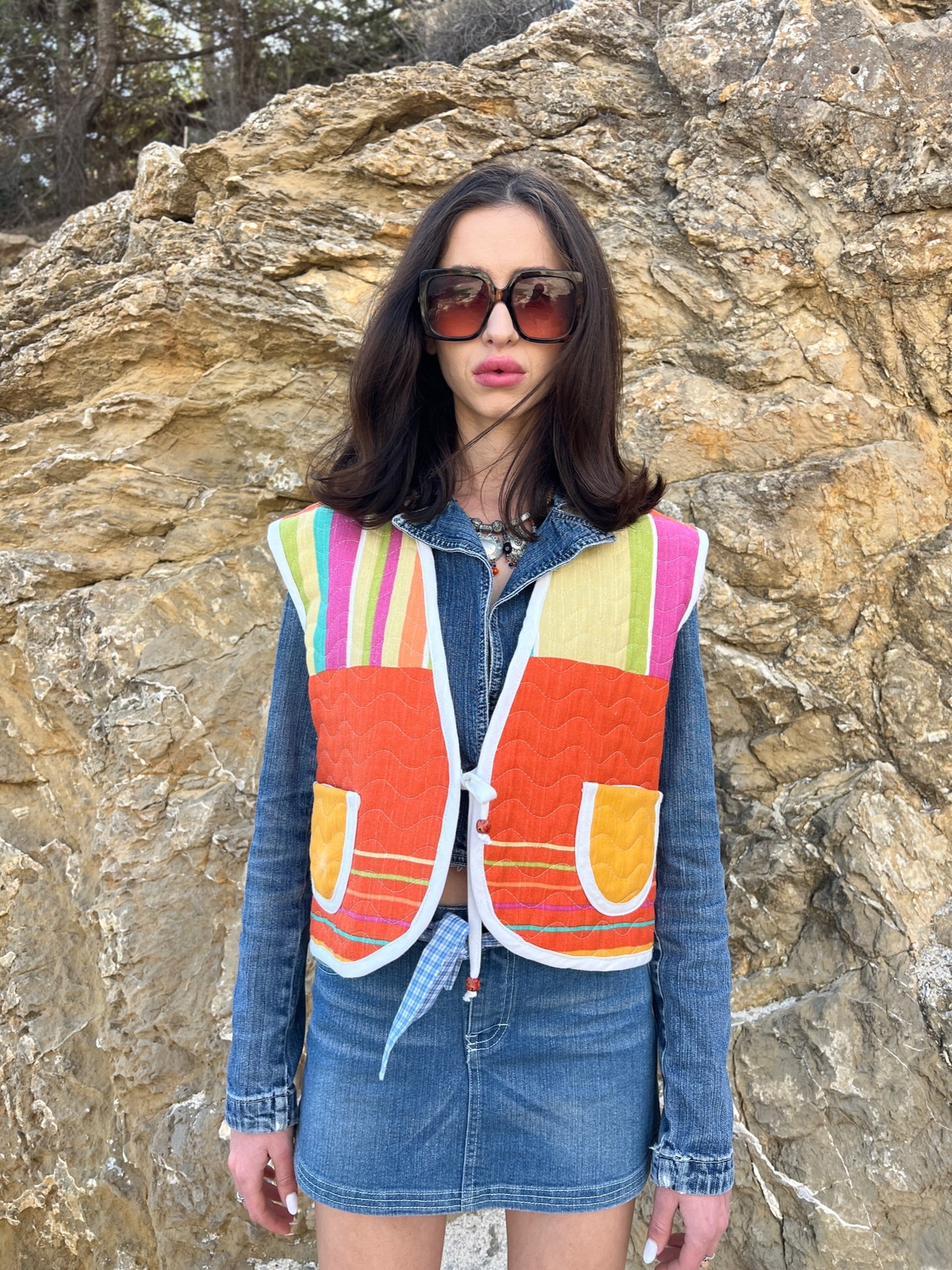Exclusive Upcycled Vest Collection “cozy as clouds”