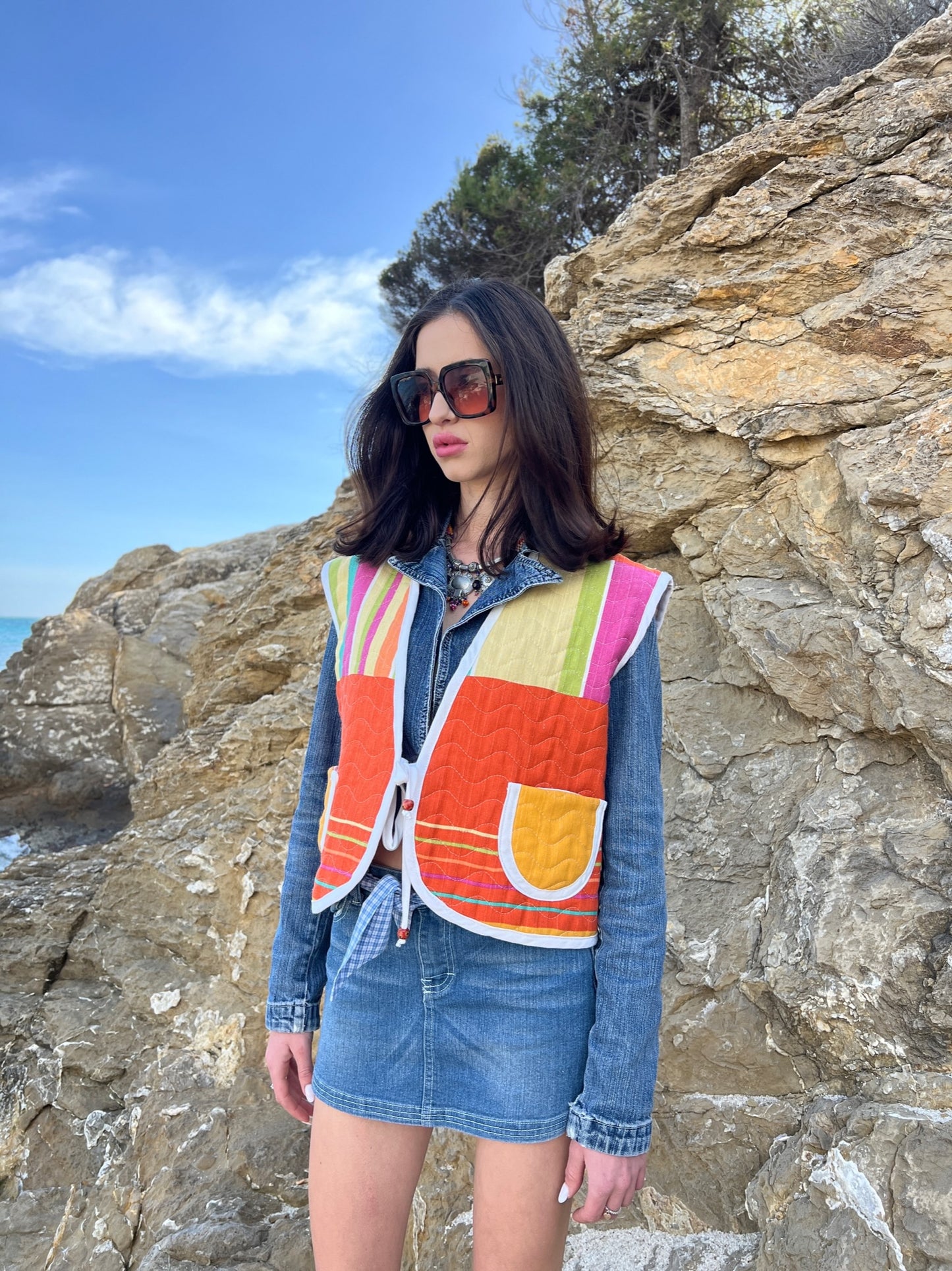 Exclusive Upcycled Vest Collection “cozy as clouds”