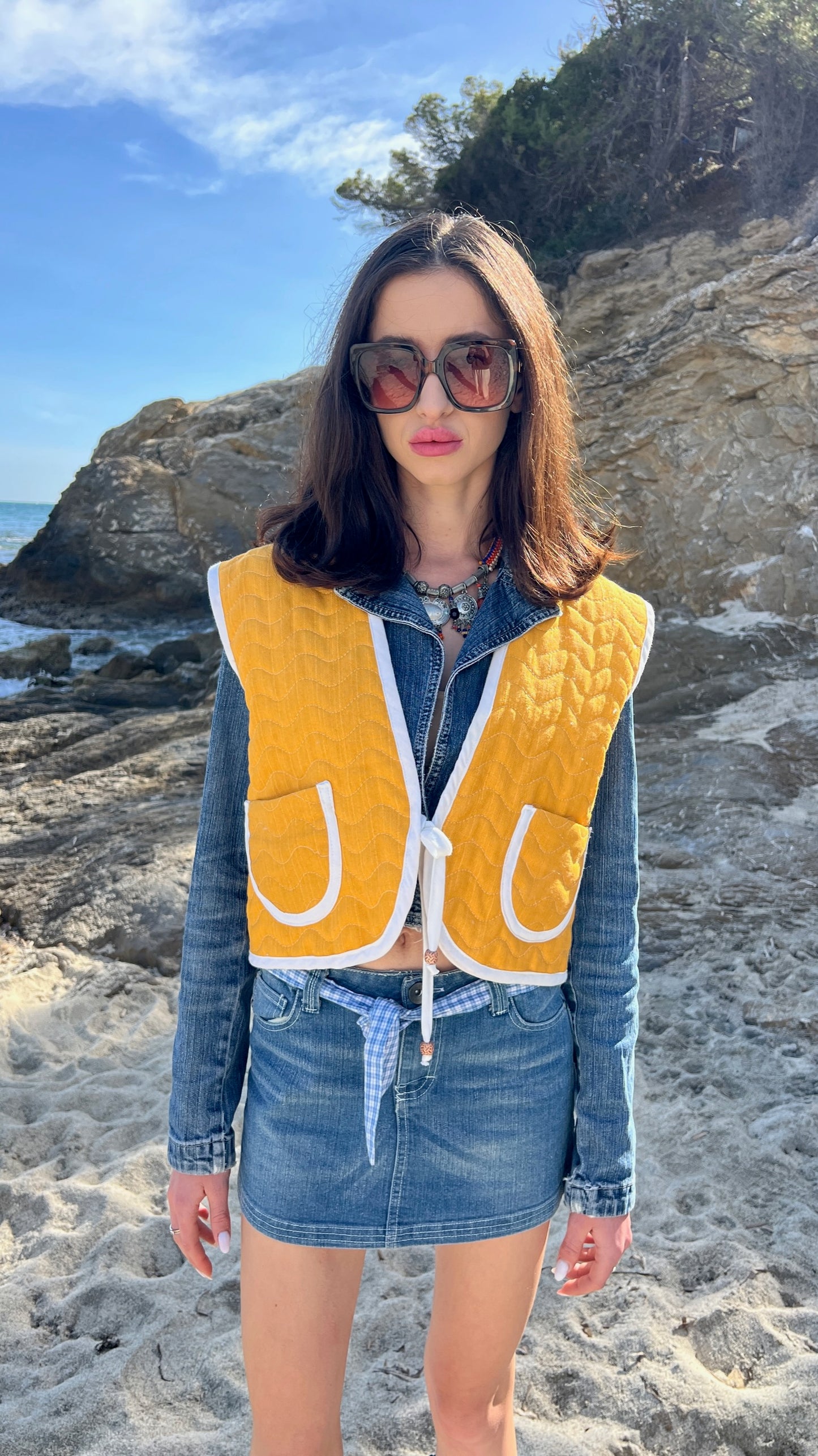 Exclusive Upcycled Vest Collection “cozy as clouds”