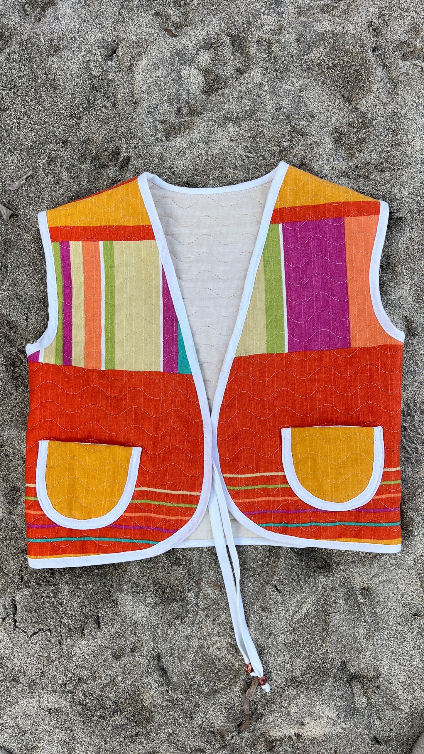 Exclusive Upcycled Vest Collection “cozy as clouds”