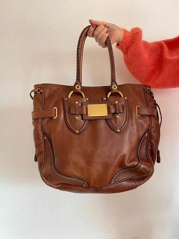 Car Shoe Vintage Leather Tote Bag – Classic & Stylish