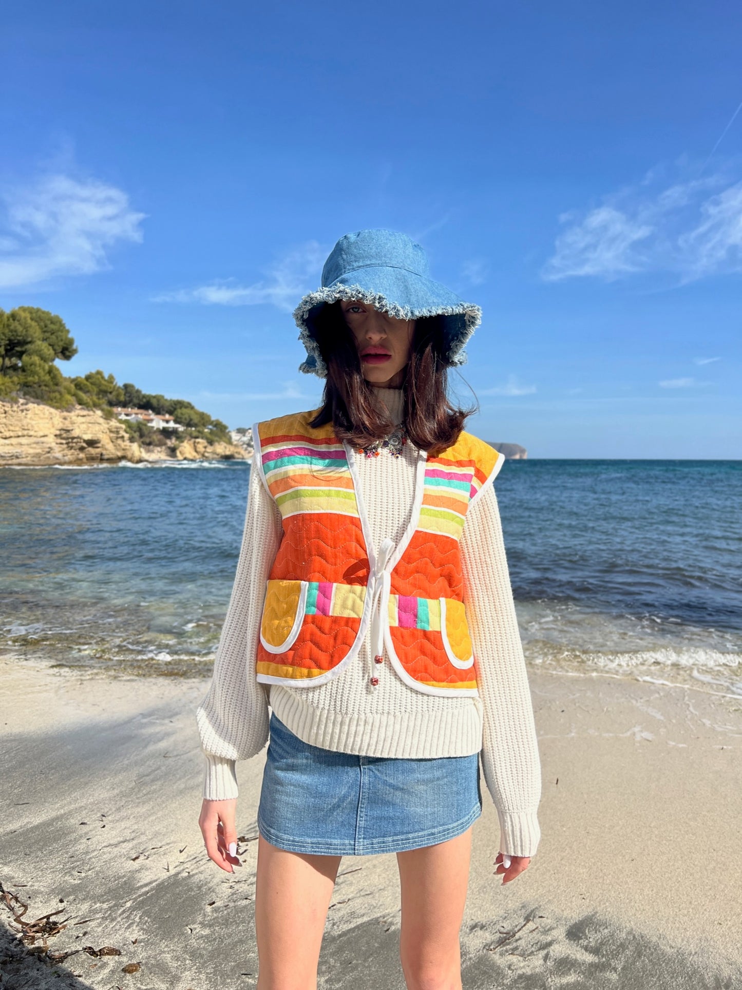 Exclusive Upcycled Vest Collection “cozy as clouds”