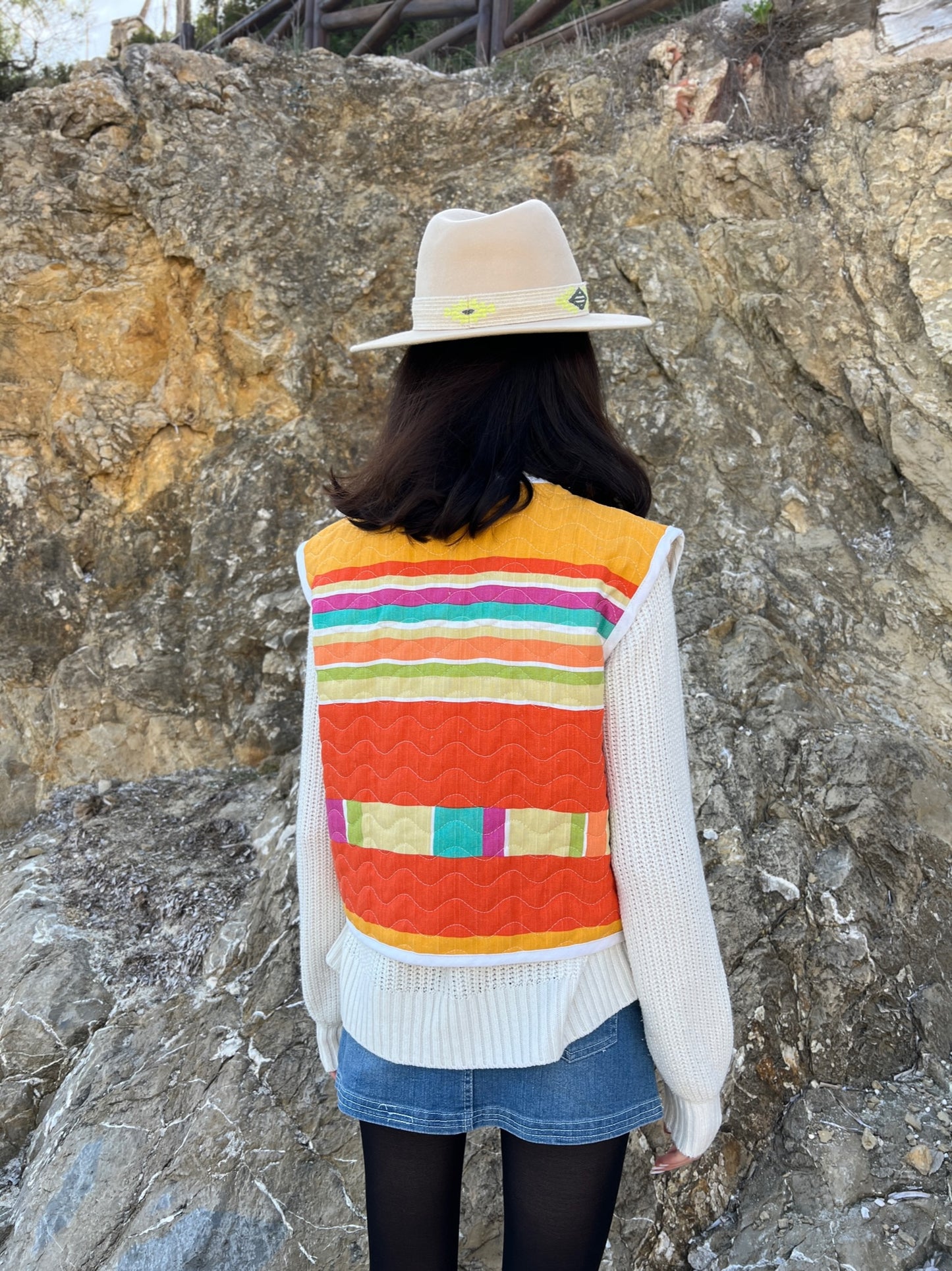 Exclusive Upcycled Vest Collection “cozy as clouds”