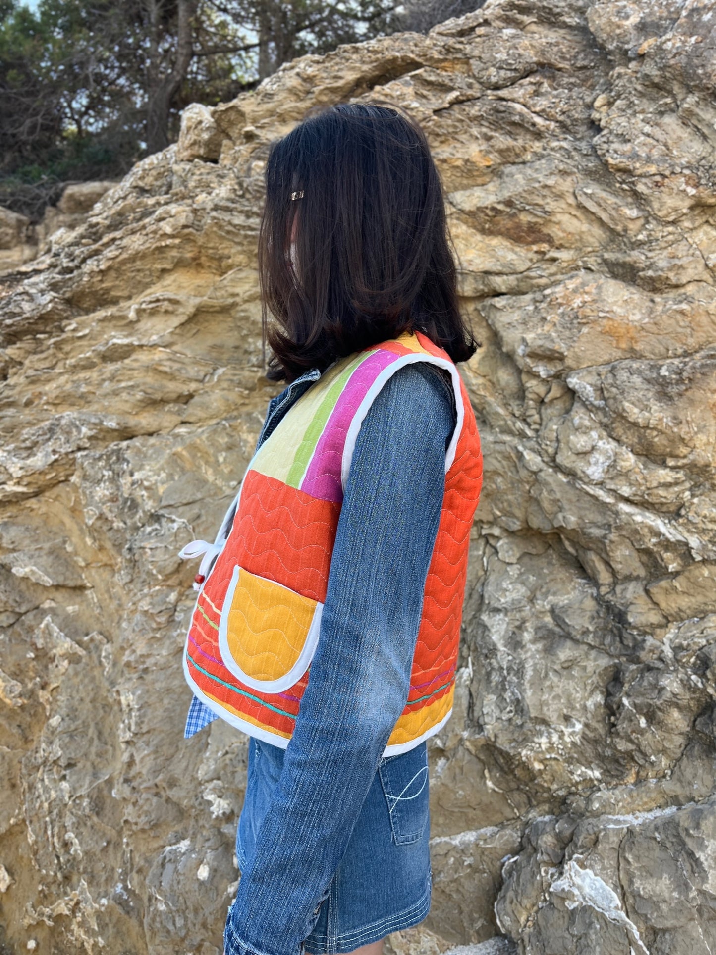Exclusive Upcycled Vest Collection “cozy as clouds”