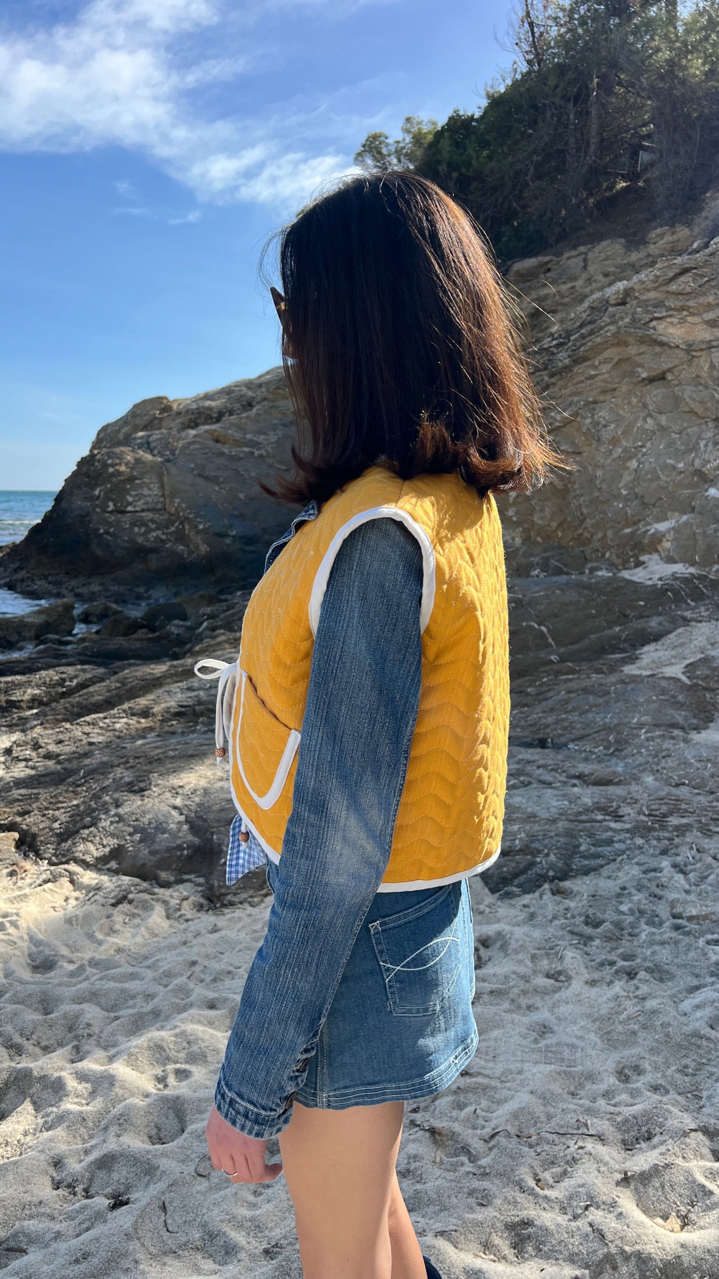 Exclusive Upcycled Vest Collection “cozy as clouds”