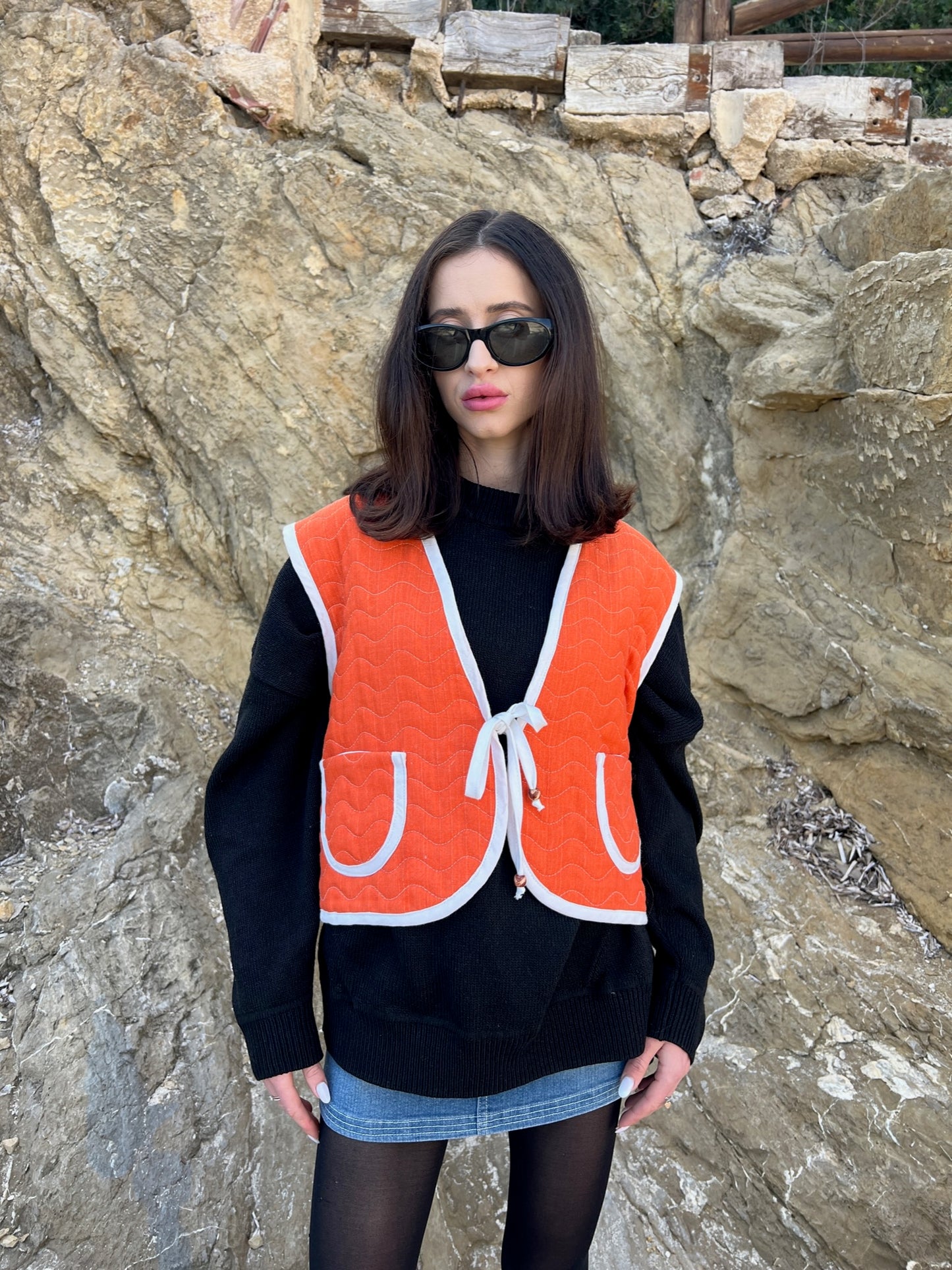 Exclusive Upcycled Vest Collection “cozy as clouds”