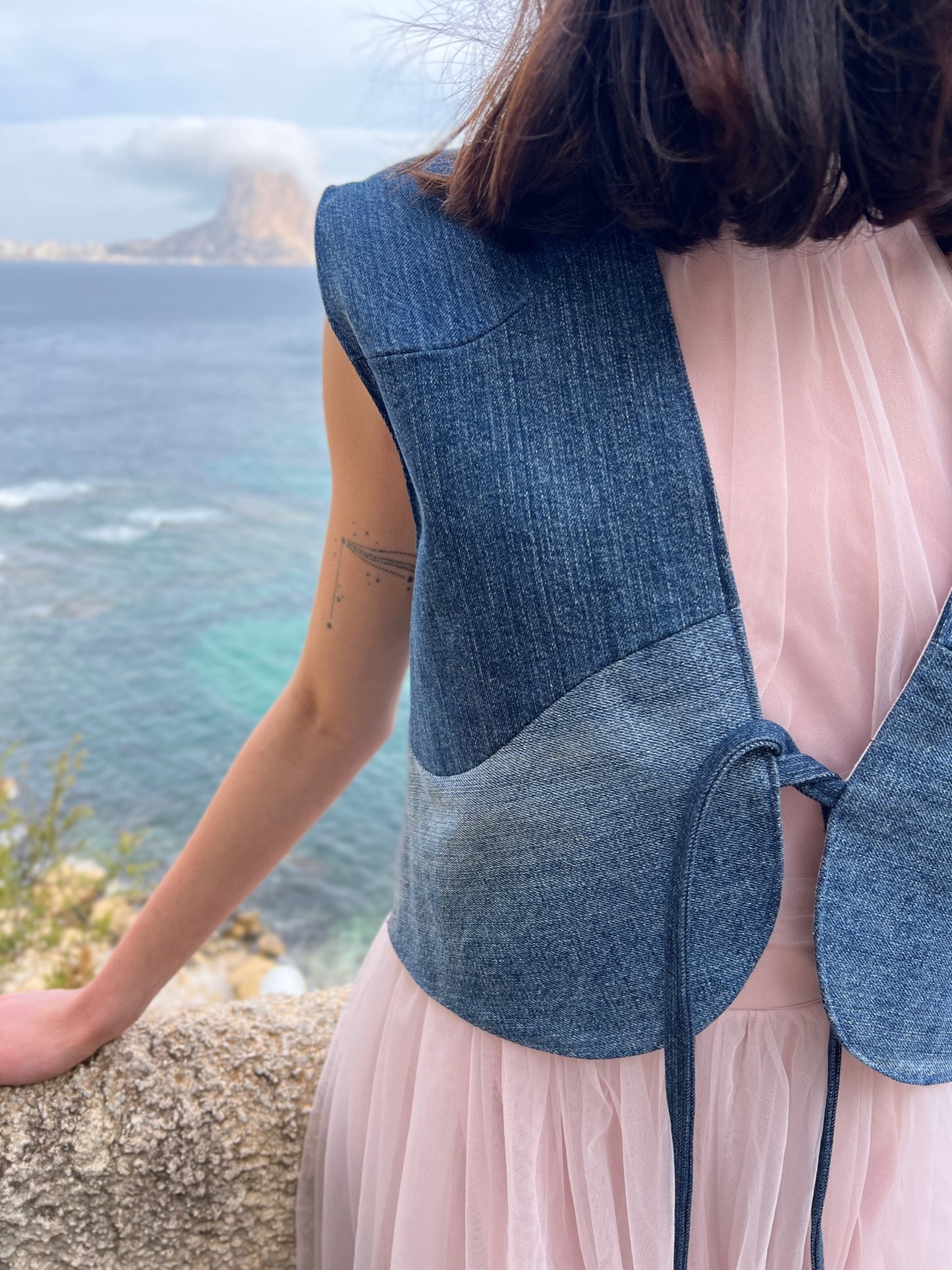'Denim Addition' Upcycled Vest