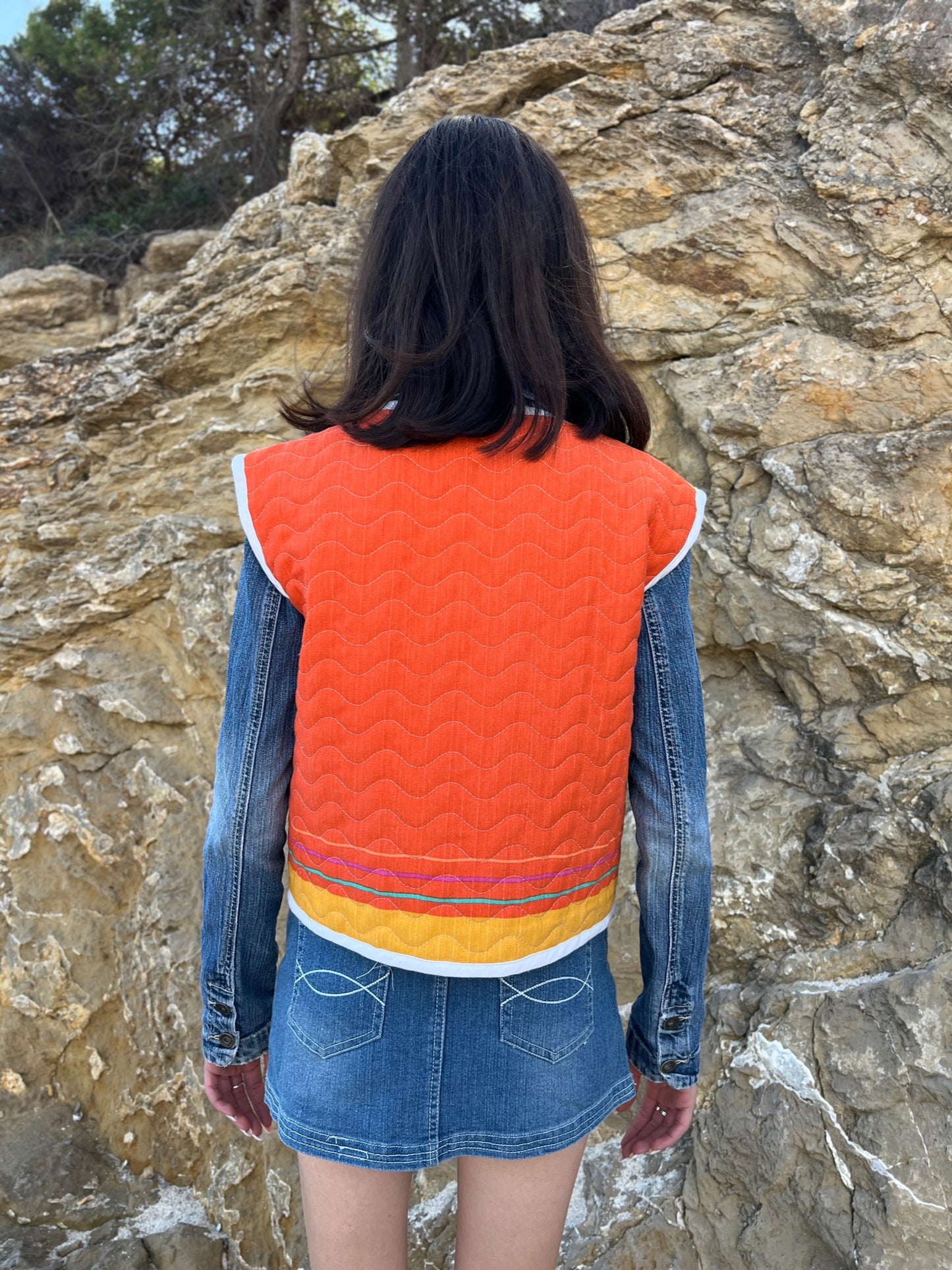 Exclusive Upcycled Vest Collection “cozy as clouds”