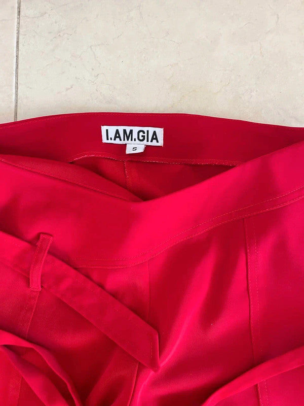 Trendy Bright Red Pants by I.AM.GIA: Size S