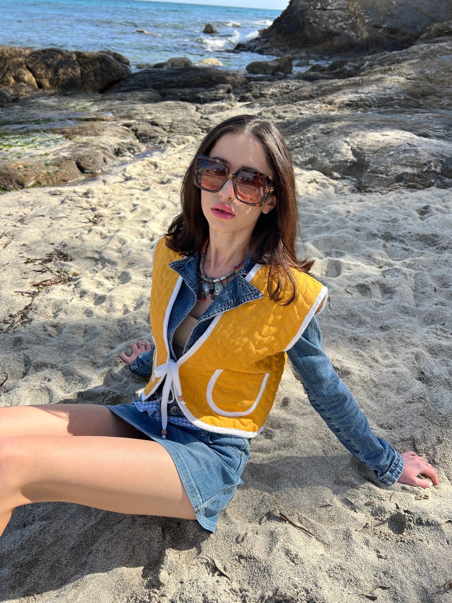 Exclusive Upcycled Vest Collection “cozy as clouds”