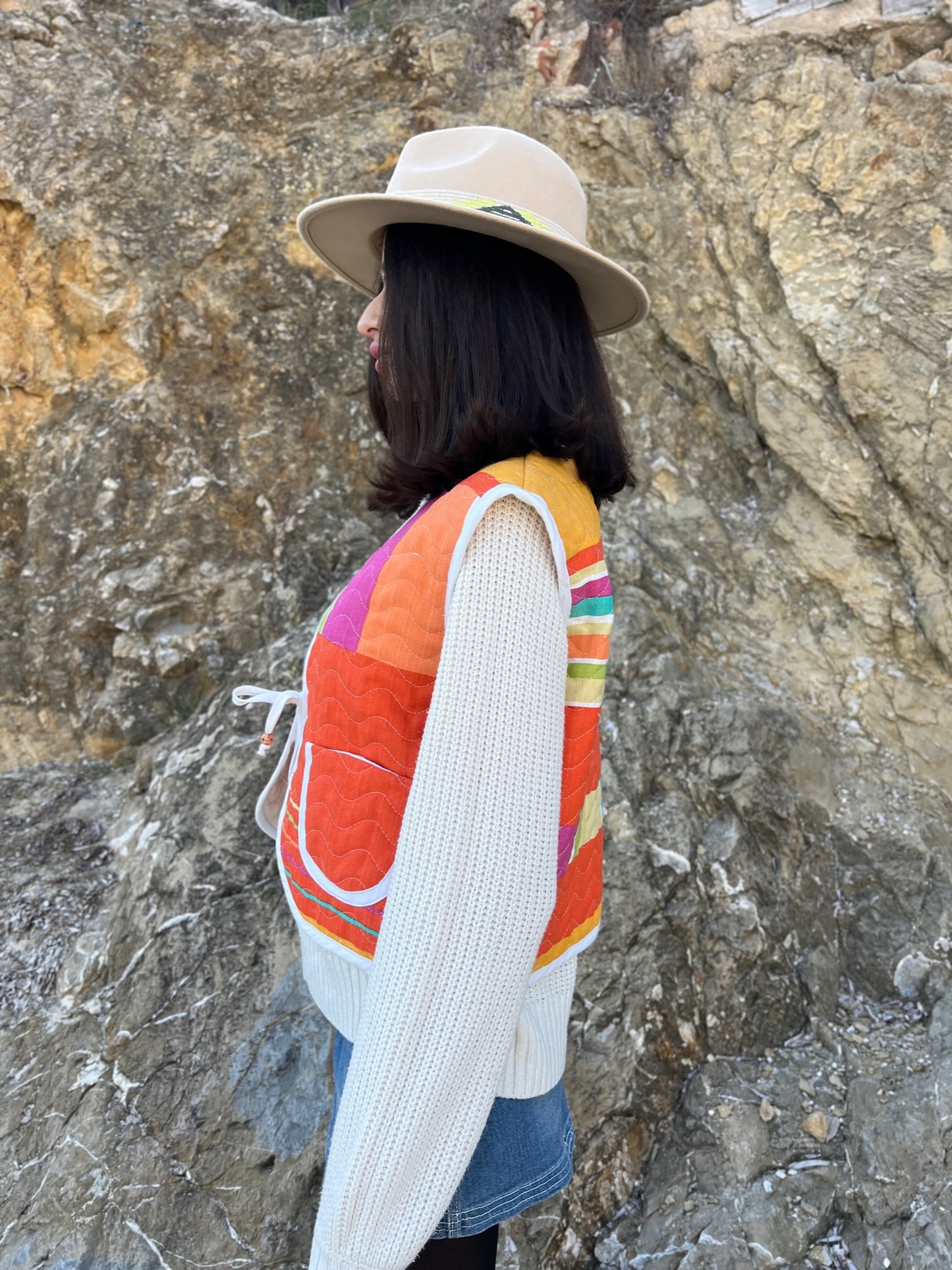 Exclusive Upcycled Vest Collection “cozy as clouds”