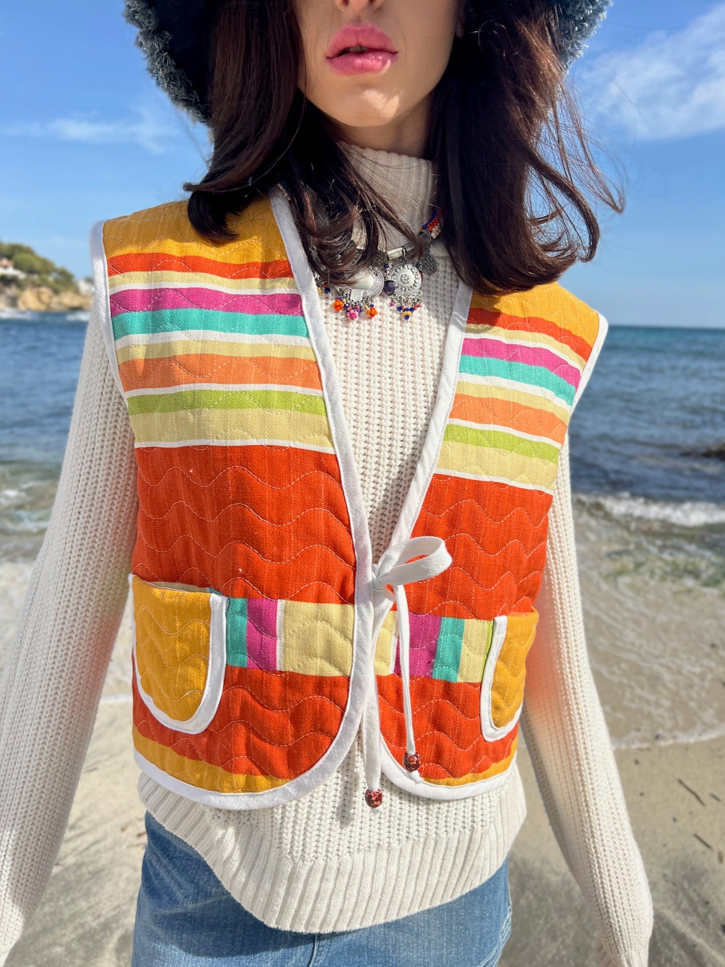 Exclusive Upcycled Vest Collection “cozy as clouds”