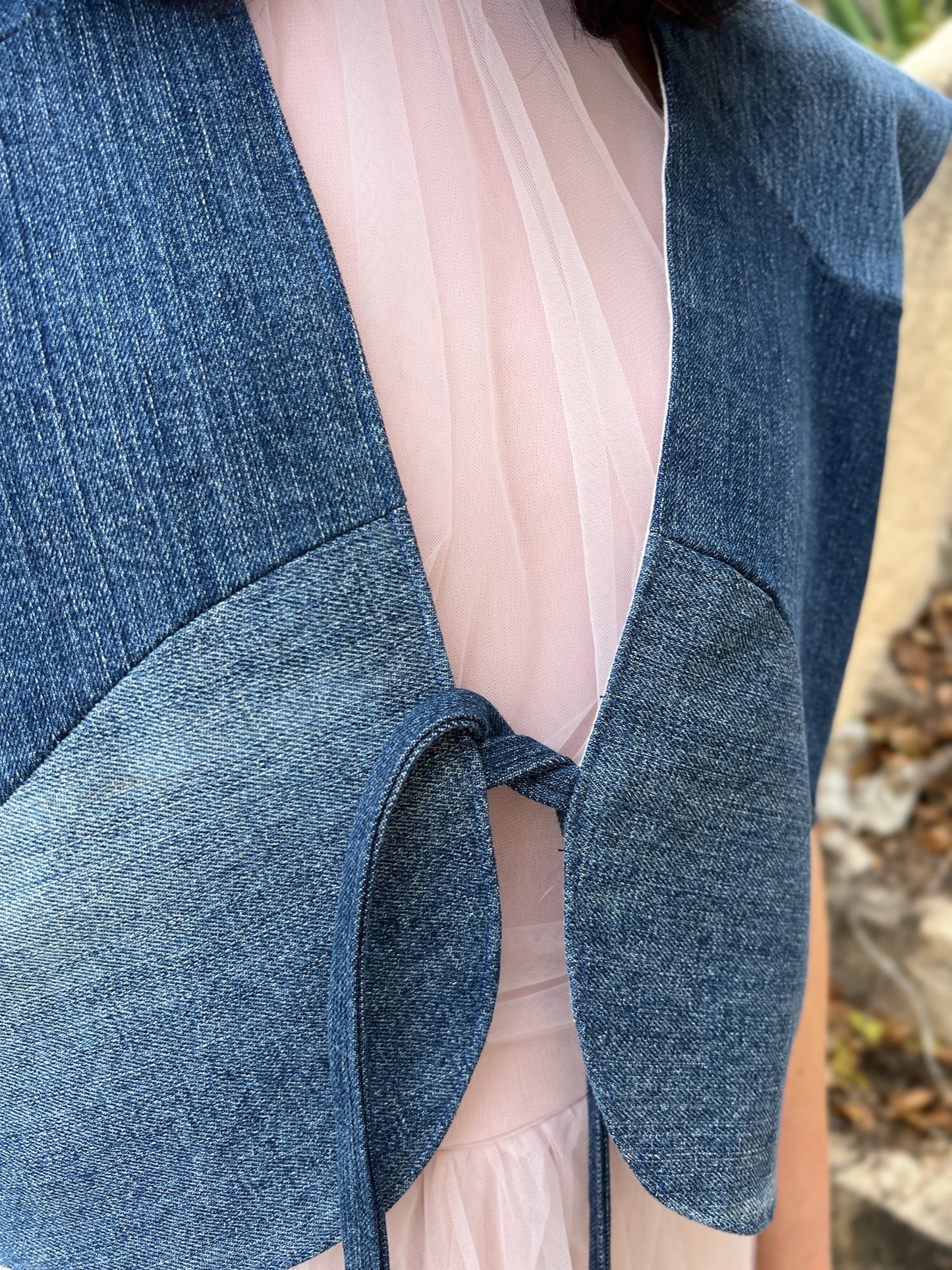 'Denim Addition' Upcycled Vest