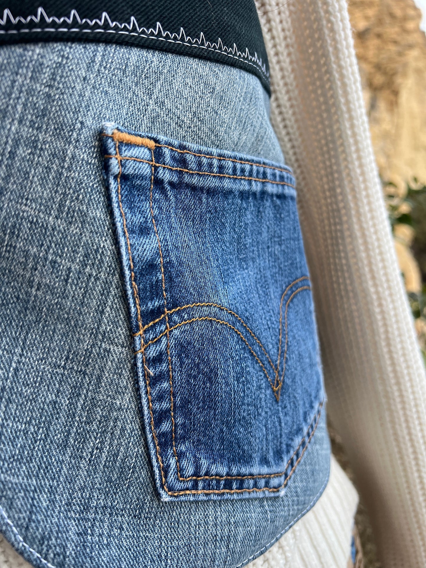 'Denim Addition' Upcycled Vest Collection one size