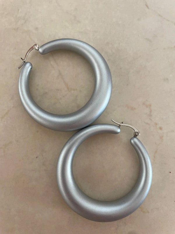 Exquisite Vintage Silver Statement Earrings from the 2000s