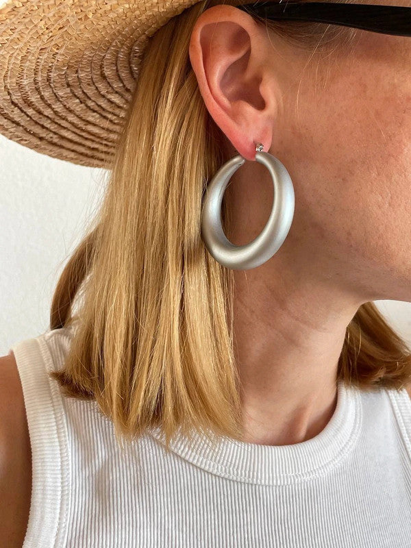 Exquisite Vintage Silver Statement Earrings from the 2000s