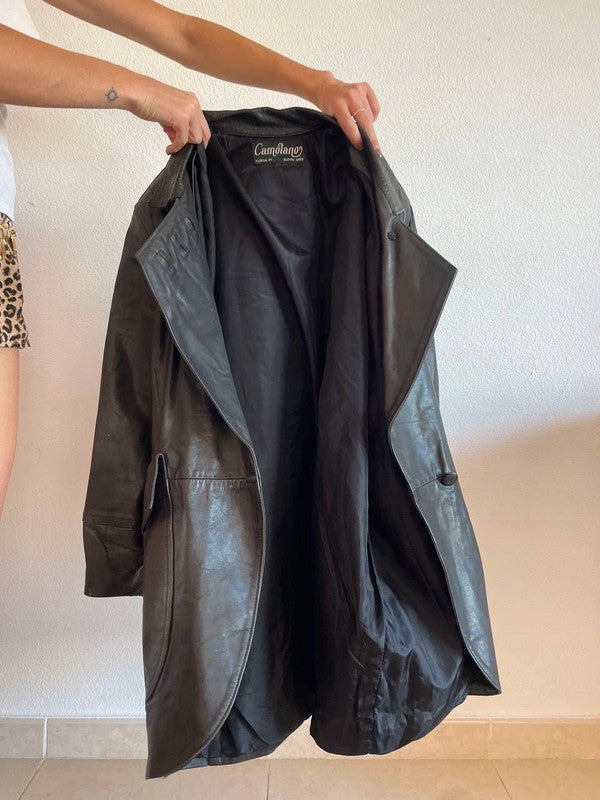 Stylish Vintage Leather Coat – Unique Design & High Quality